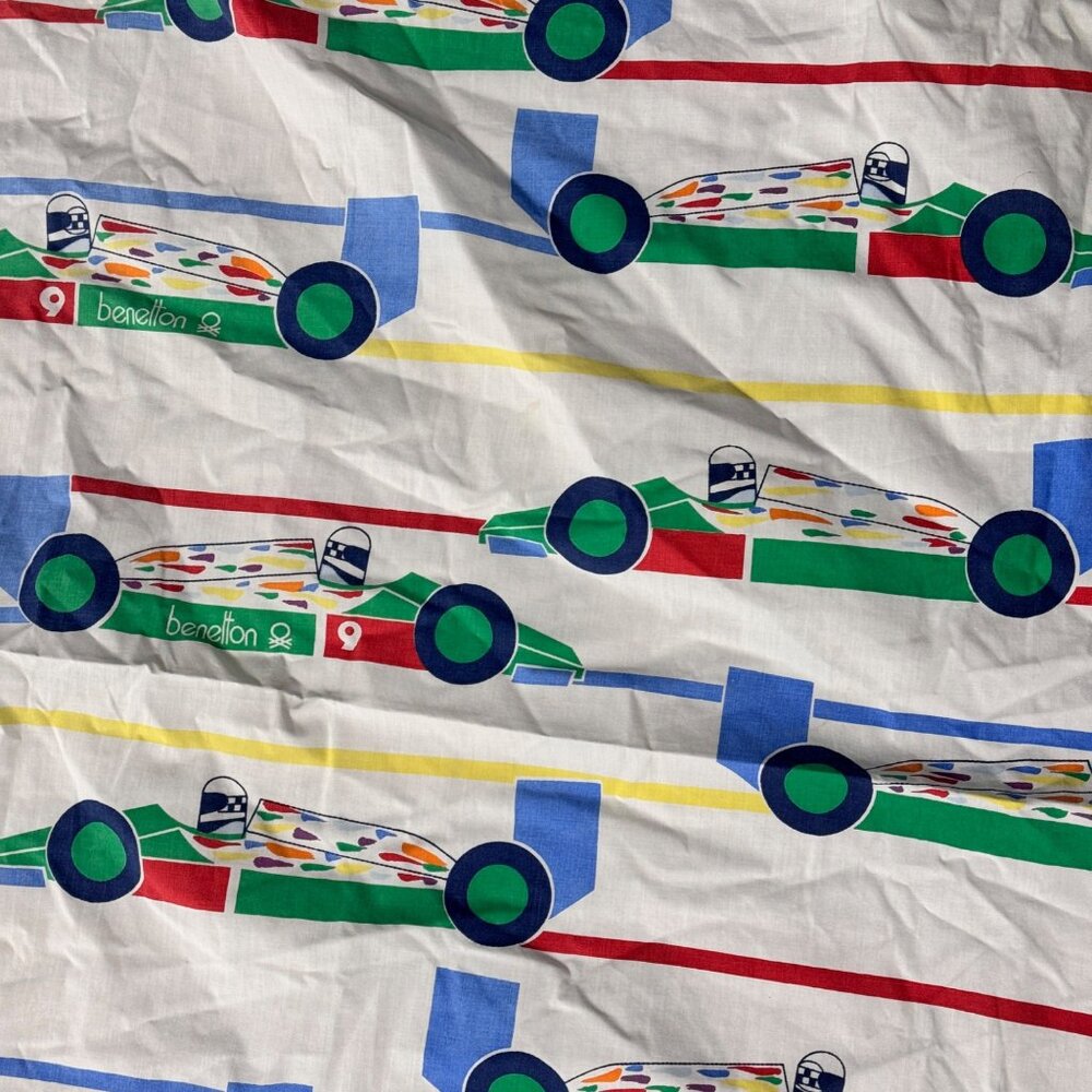 Vintage Bennetton Race Car Twin Fitted Sheet - Picture 3 of 6